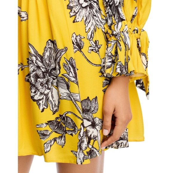 Alice and Olivia Clarissa Deep V Mini Dress - Picture 3 of 5